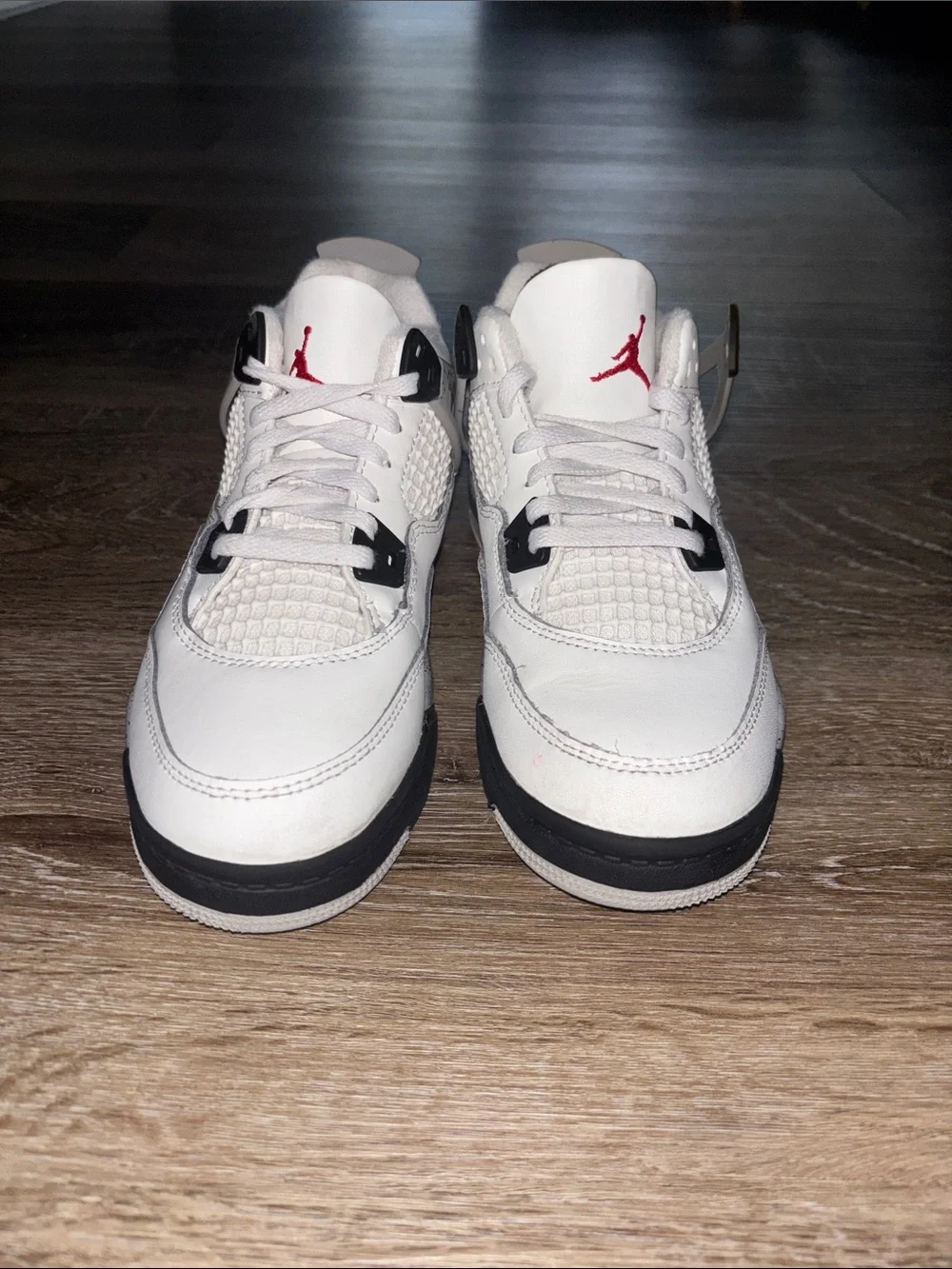 Jordan Kids White, Black & Gray Sneakers